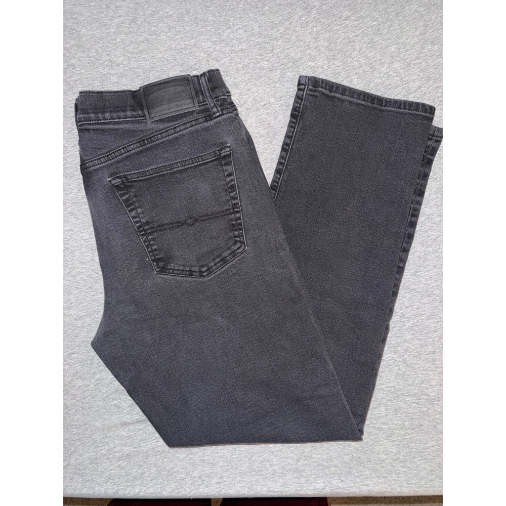 Lucky Brand Mens Black 363 Vintage Straight Jean Size 36x34 Heavy Luxurious Feel